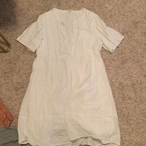 Orange Creek White Midi Dress